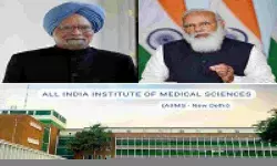 How many AIIMS were actually built by NDA govt?